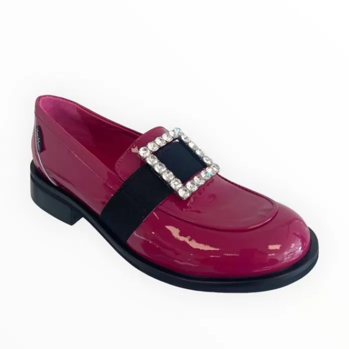 Marco Moreo Flats- Patent Loafer Pink
