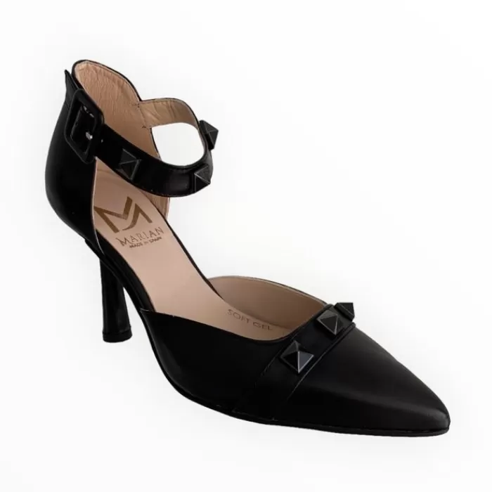 Marian High Heels- Black Leather Shoe