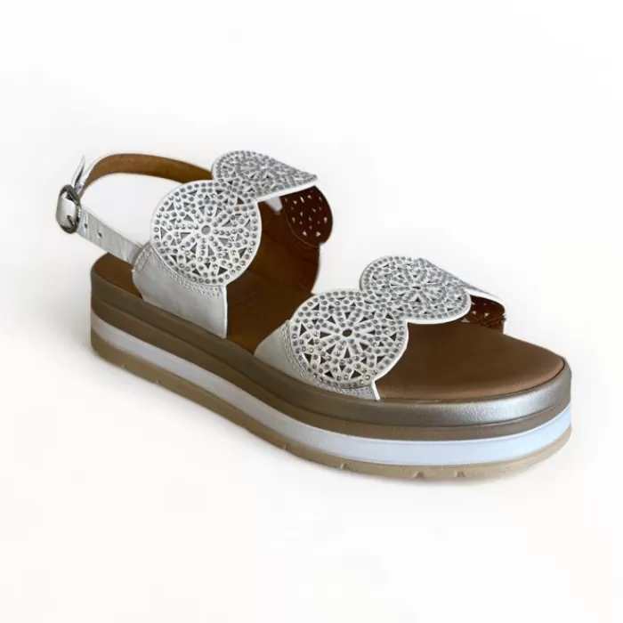REPO Sandals- White Flatform Sandal